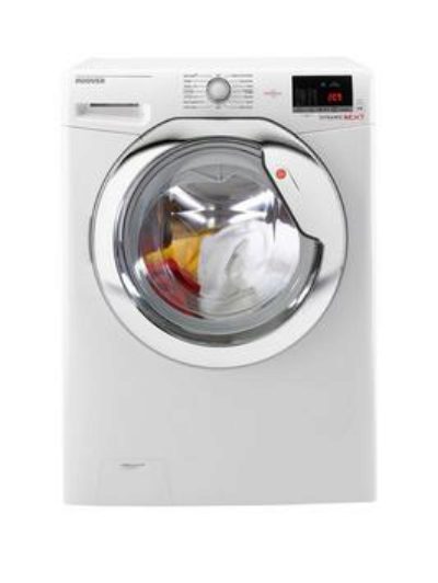 Hoover Dynamic Next One Touch Dxoc 68C3 8Kg Load, 1600 Spin Washing Machine - White